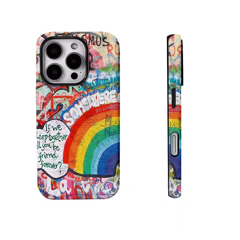 Shockproof Graffiti style Phone Case for iPhone 16/15/14