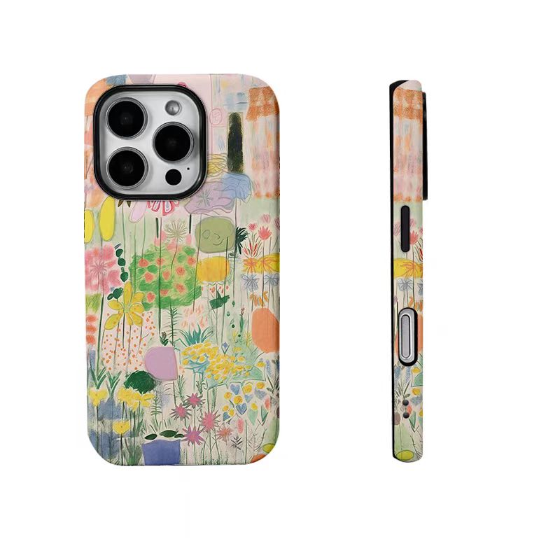 Shockproof Graffiti style Phone Case for iPhone 16/15/14