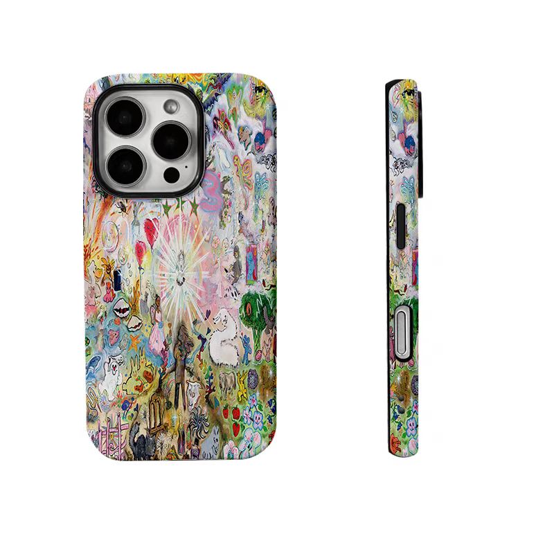 Shockproof oil painting style Phone Case for iPhone 16/15