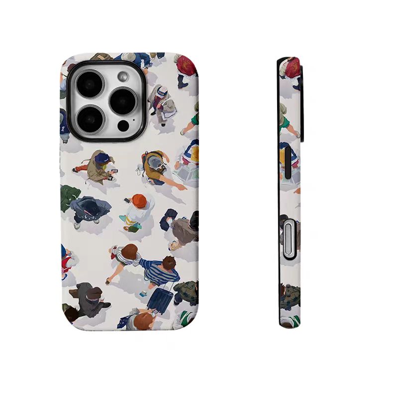 Shockproof oil painting style Phone Case for iPhone 16/15