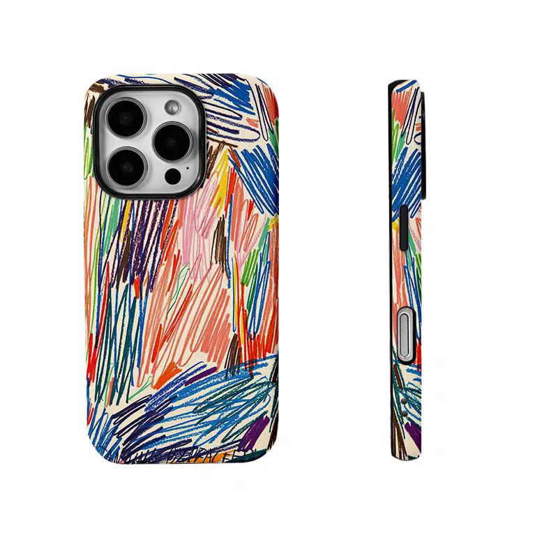 Shockproof oil painting style Phone Case for iPhone 16/15