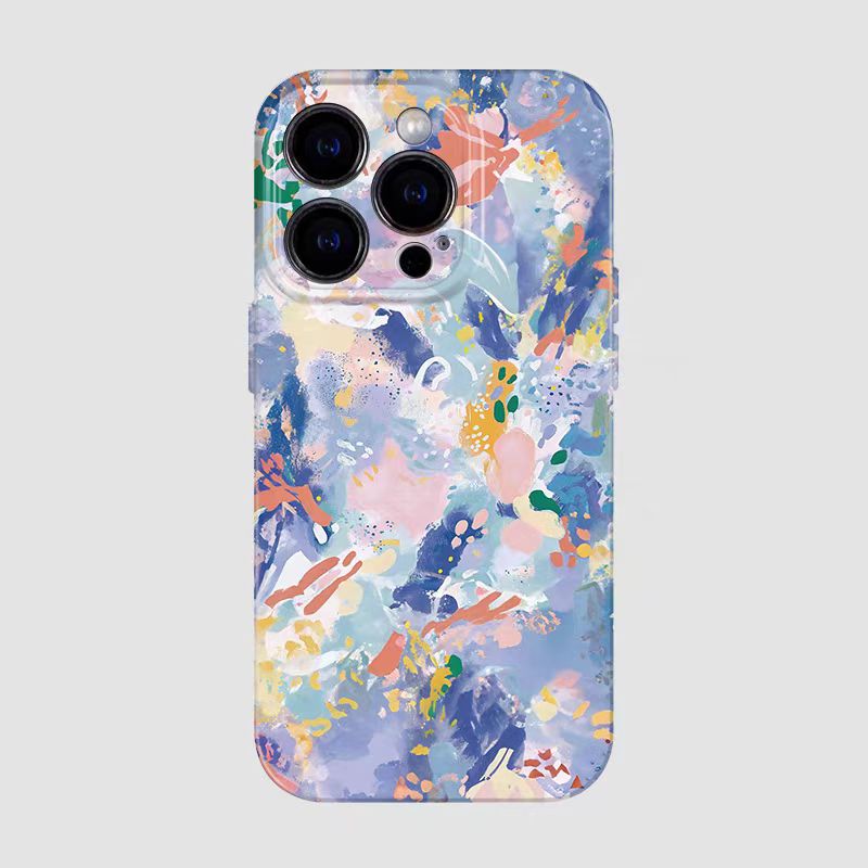 Shockproof Abstract pattern soft Phone Case for iPhone 16/15/14