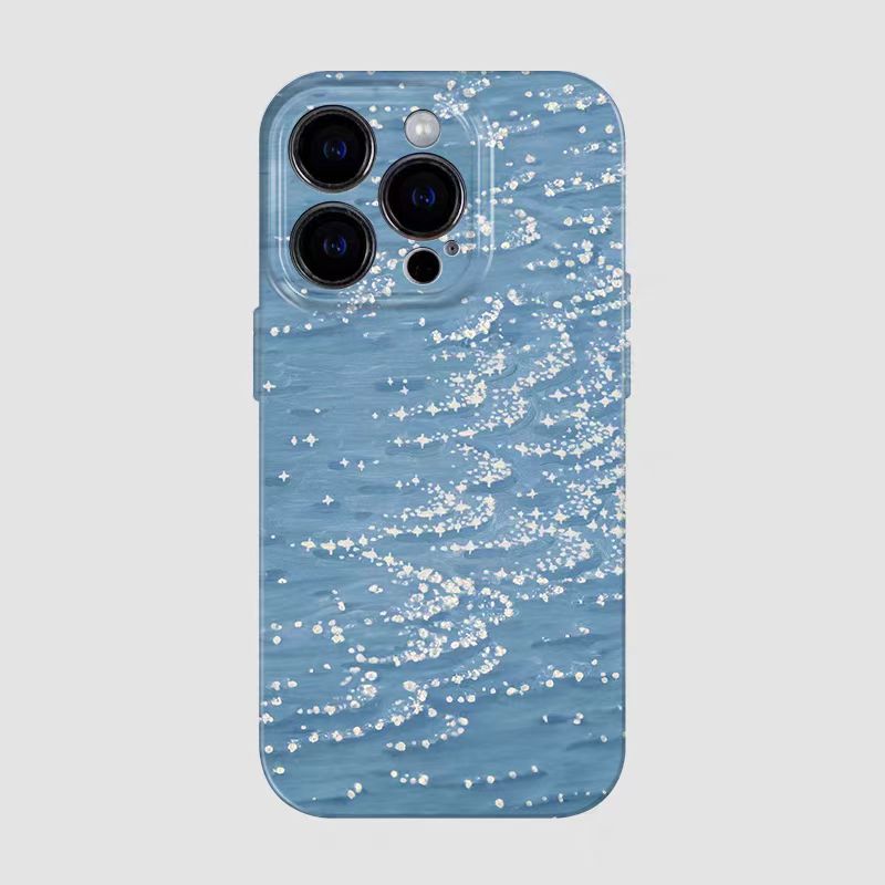 Shockproof oil painting style soft Phone Case for iPhone 16/15/14