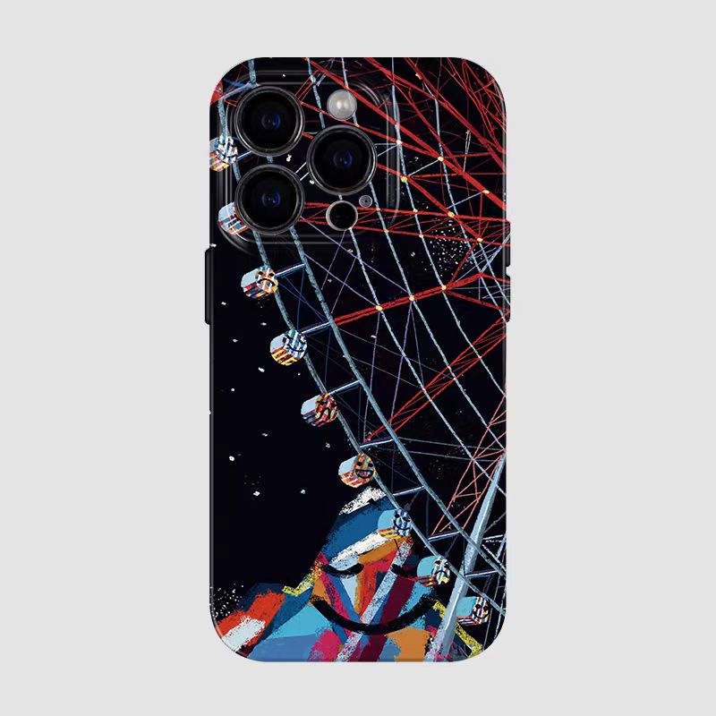 Shockproof oil painting style soft Phone Case for iPhone 16/15/14
