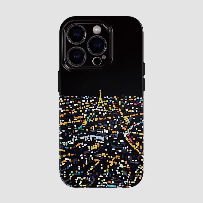 Shockproof oil painting style soft Phone Case for iPhone 16/15/14