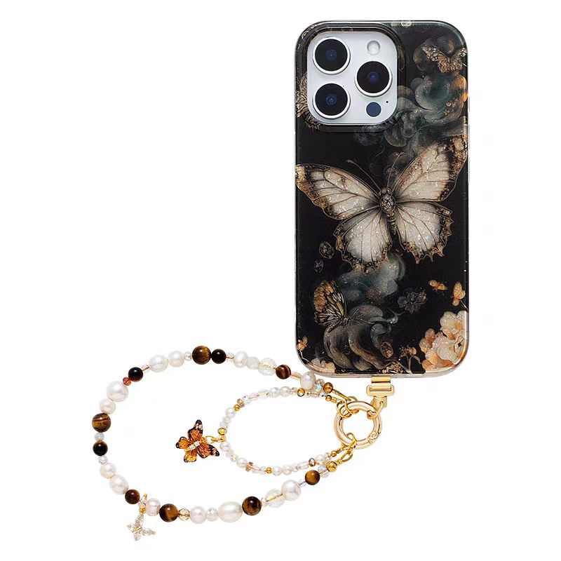 Shockproof Pearl Phone Chain Phone Case for iPhone 16/15/14