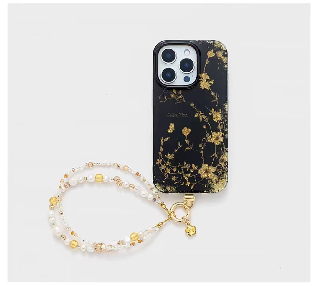 Shockproof Pearl Phone Chain Phone Case for iPhone 16/15/14