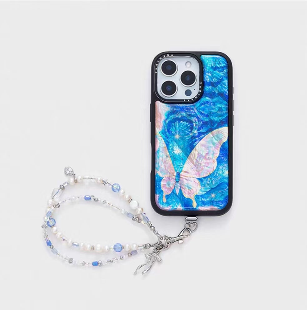 Shockproof Pearl Phone Chain Phone Case for iPhone 16/15/14