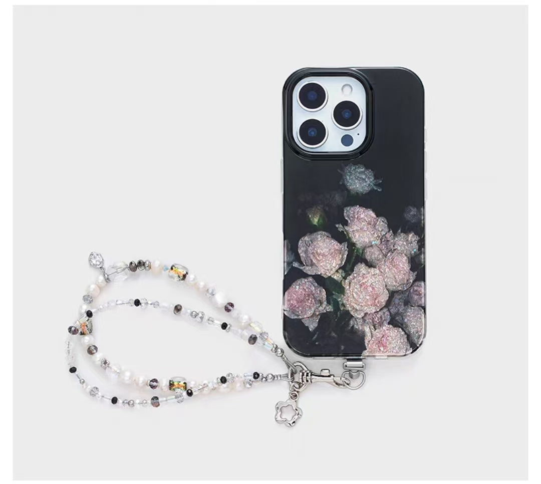 Shockproof Pearl Phone Chain Phone Case for iPhone 16/15/14
