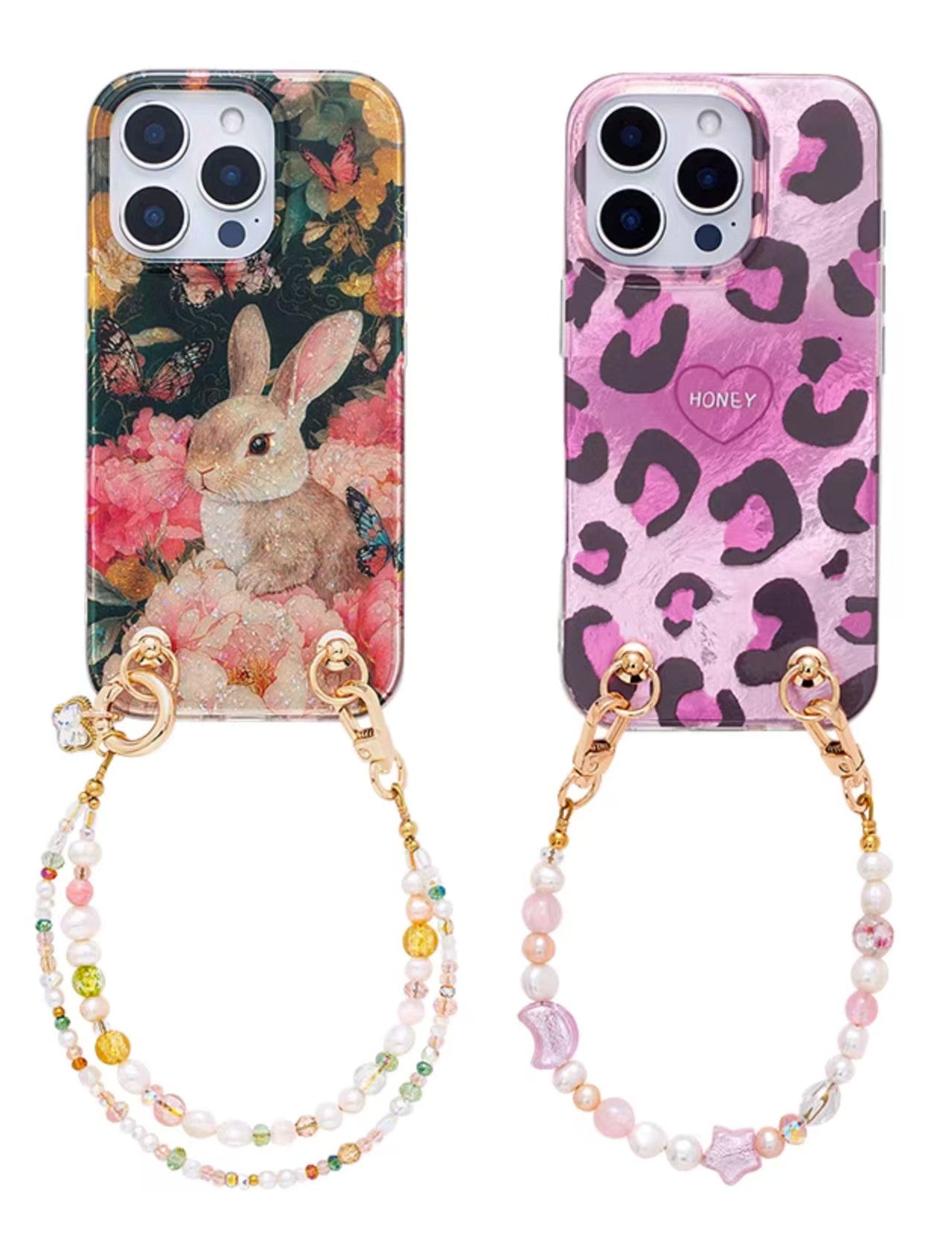 Shockproof Pearl Phone Chain Phone Case for iPhone 16/15/14/13