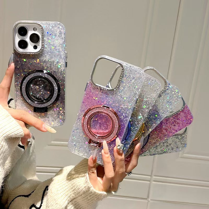 Shockproof Fashion Phone case + bracket for iPhone 16/15/14/13