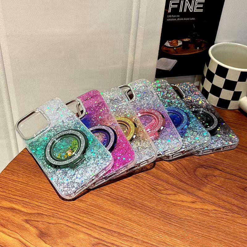 Shockproof Fashion Phone case + bracket for iPhone 16/15/14/13