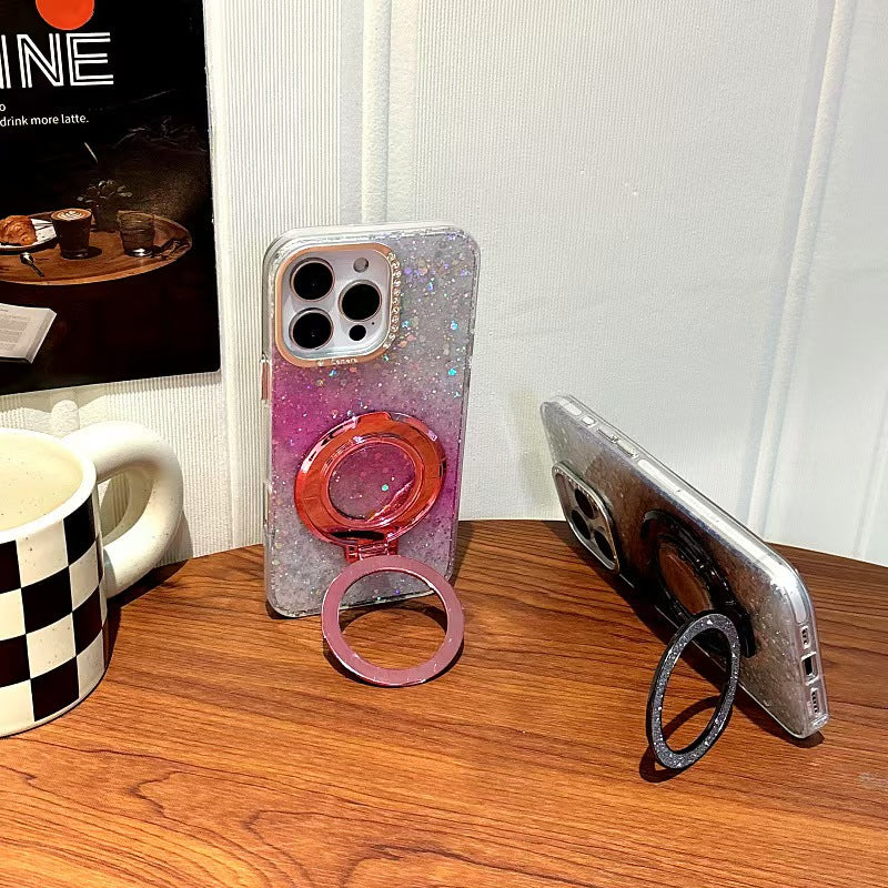 Shockproof Fashion Phone case + bracket for iPhone 16/15/14/13