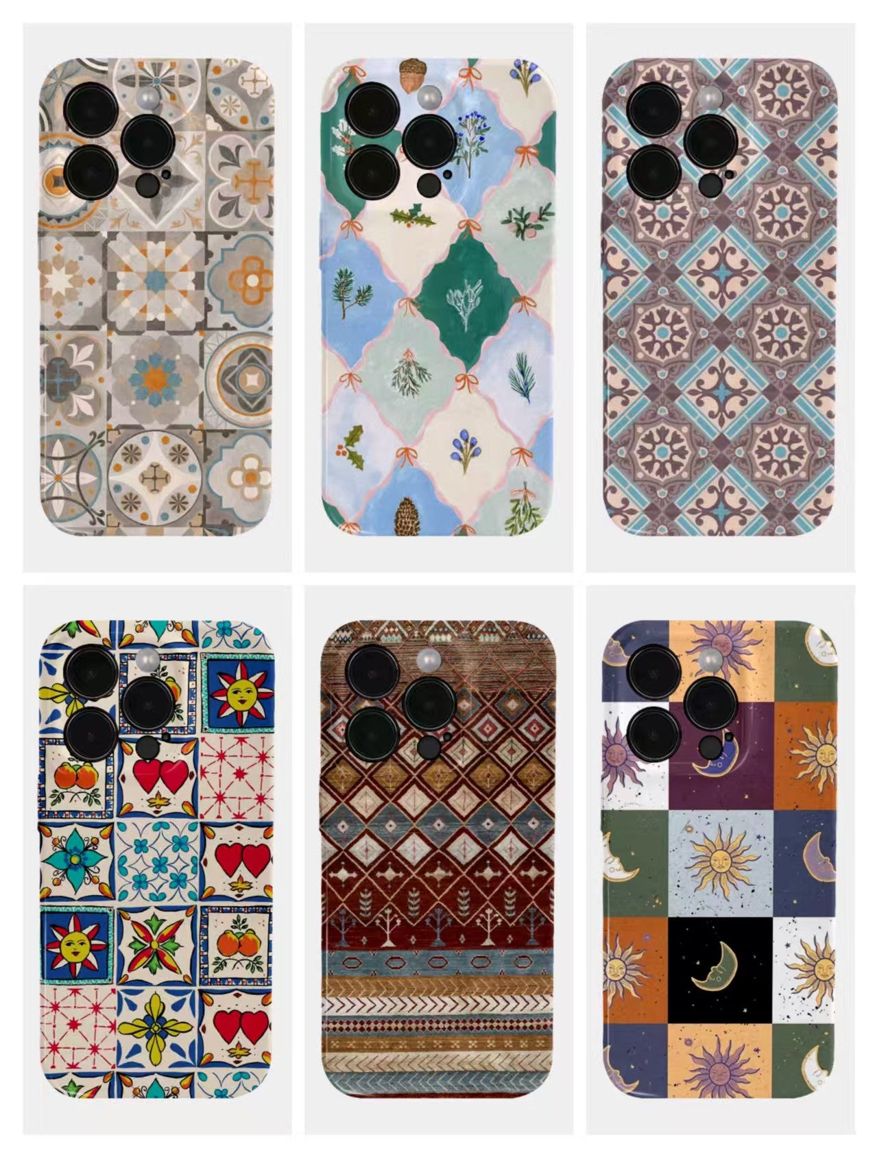 Shockproof Film material Plaid pattern soft Phone Case for iPhone 16/15/14/13