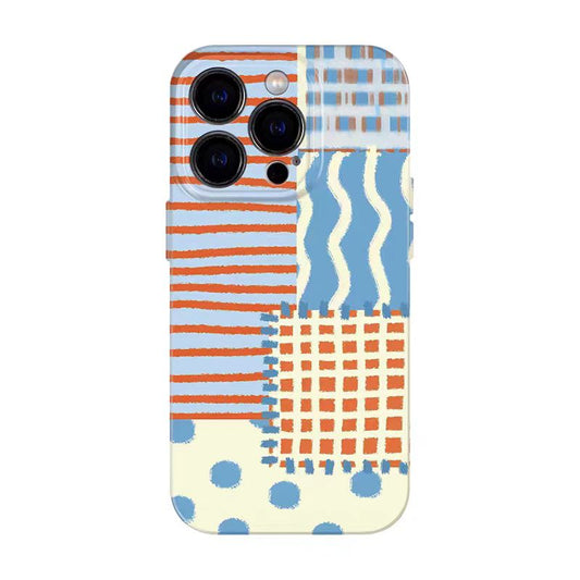 Shockproof Abstract pattern soft Phone Case for iPhone 16/15/14