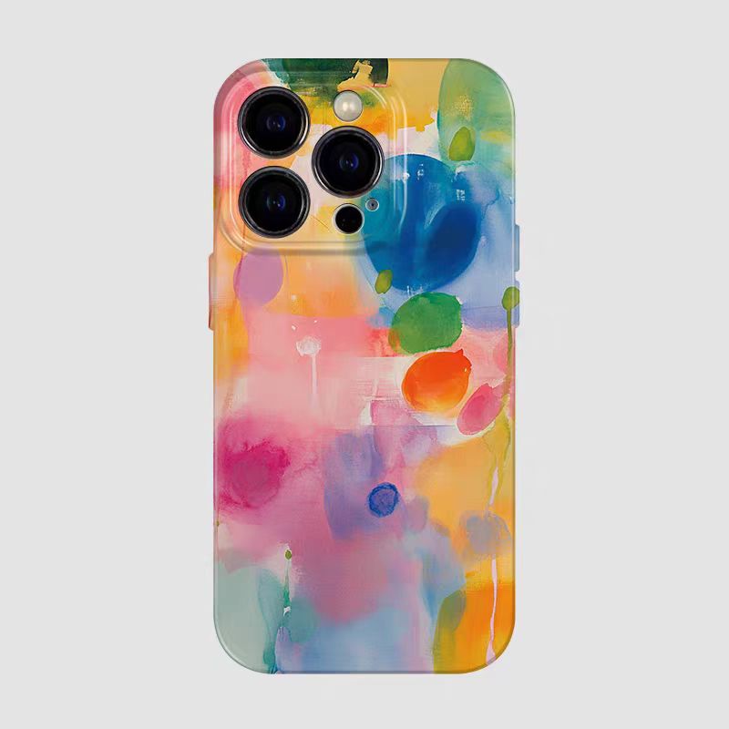 Shockproof Abstract pattern soft Phone Case for iPhone 16/15/14