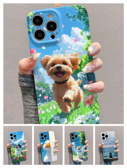 Shockproof Cute Animal Phone Case for iPhone 16/15/14/13/12