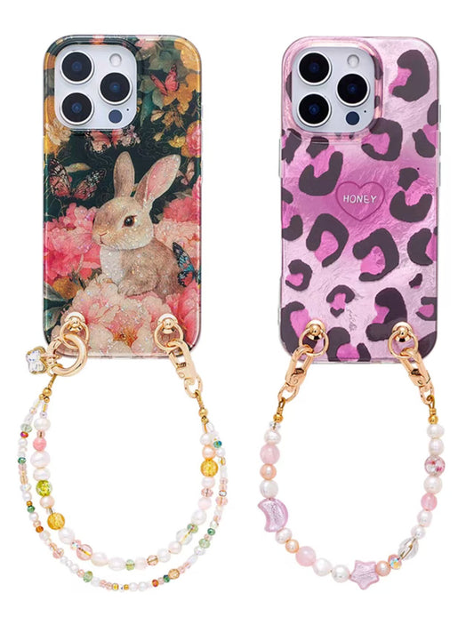 Shockproof Pearl Phone Chain Phone Case for iPhone 16/15/14/13